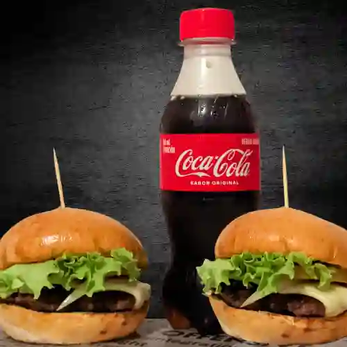 2 Mini Burger Clásica + Coca Cola 250