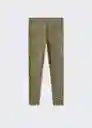 Leggings Eliop Khaki Talla 06 Niñas Mango