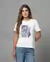 Camiseta Mujer Crudo Talla S 202G003 Rifle
