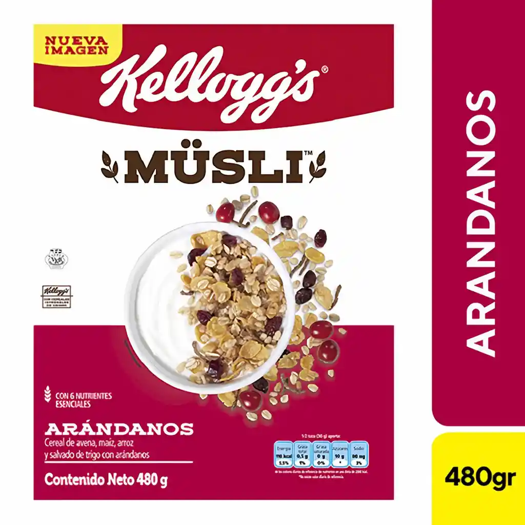 Musli Cereal con Arándanos Kelloggs