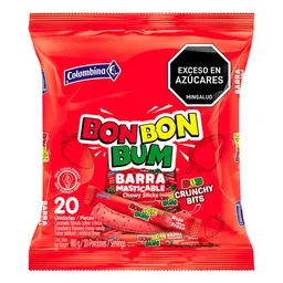 Colombia Barra Crunchy Rojo Bon Bon Bum
