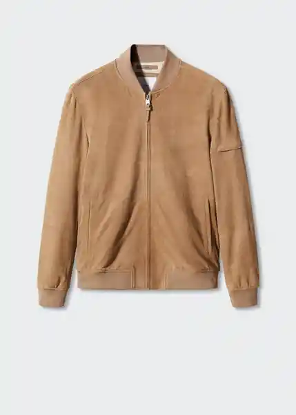 Chaqueta Cazadora Grus Beige Talla L Hombre Mango