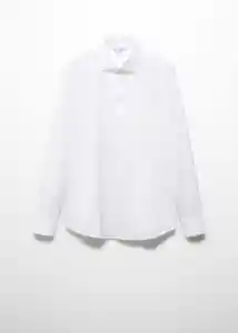 Camisa Emérito Blanco Talla M Hombre Mango