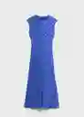 Vestido Noely Azul Talla L Mujer Mango