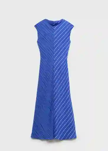 Vestido Noely Azul Talla L Mujer Mango