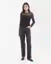 Camiseta Longsleeve Mesh Top Negro Noche Ultraoscuro S Chevignon