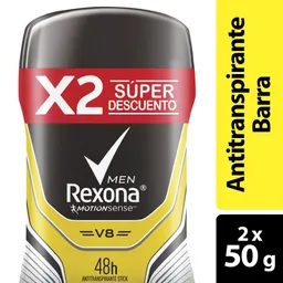 Desodorante Barra Hombre Rexona V8 50G