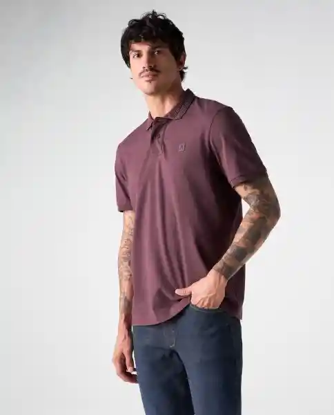 Camiseta Polo Hombre Morado T. XL 802G010_MOR191621 Americanino