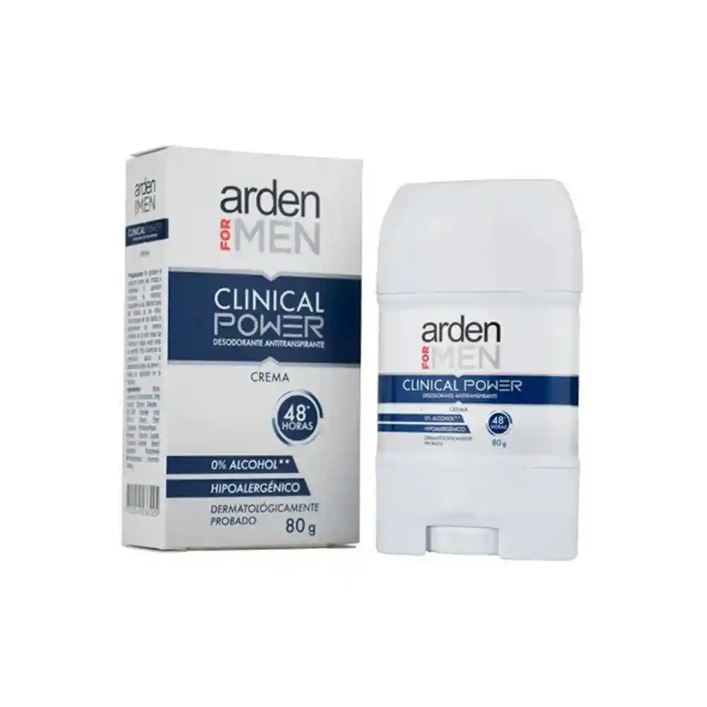 Arden For Men Desodorante en Crema Power Clinical