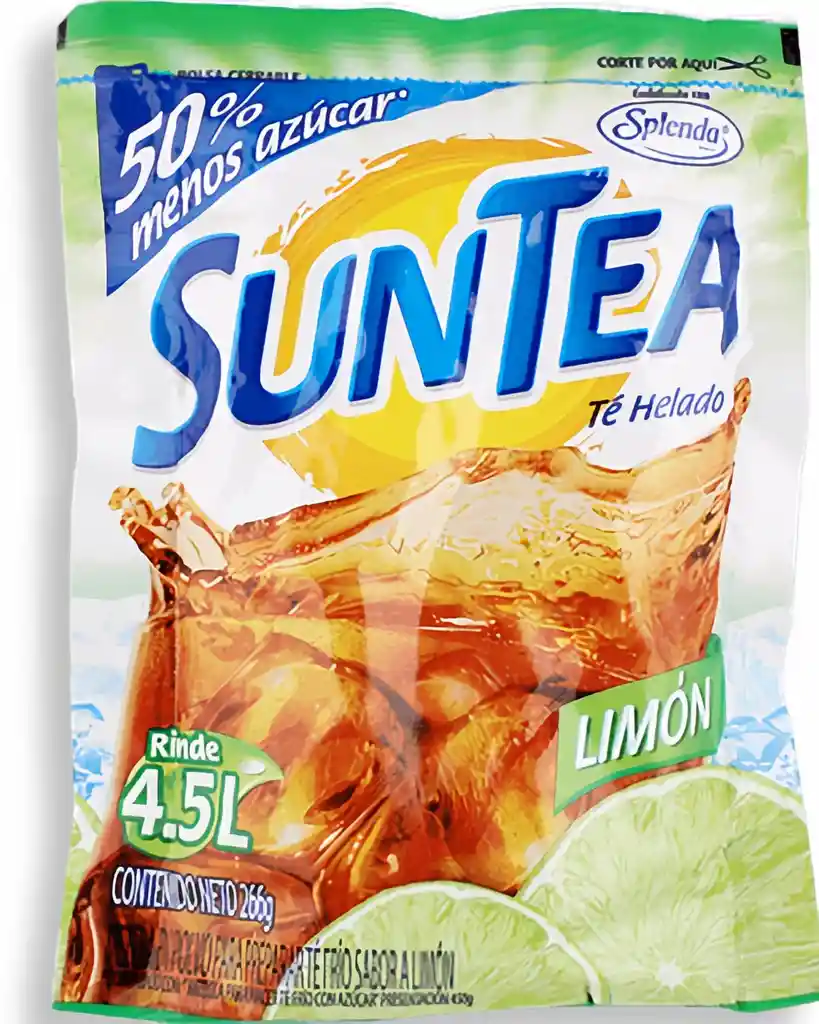 Suntea Té en Polvo Sabor a Limón 