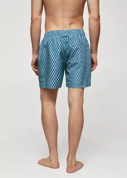 Traje del Bañador Geo Agua Talla L Hombre Mango