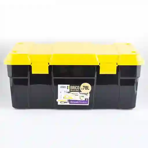 Great Plastic Caja Organizadora Bricho Negro 78 Lt 4272