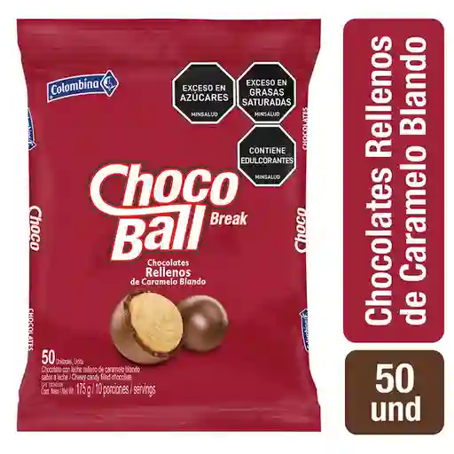 Choco Break Ball Chocolates Rellenos de Caramelo Blando