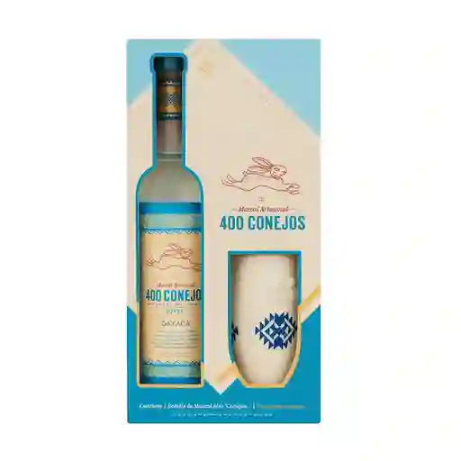 400 Conejos Mezcal Joven Spadin + Mug Artesanal