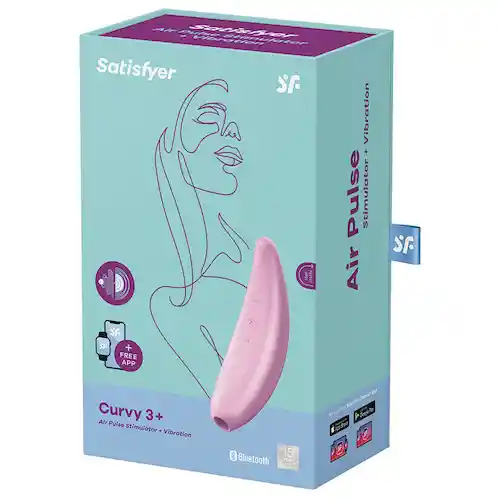 SATISFYER Succionador Clitoriscurvy 3 Con App Y Air Pulse