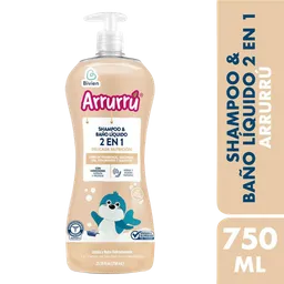  Arrurru Shampoo Y Bano Liquido 2 En 1 Delicada Nutricion 