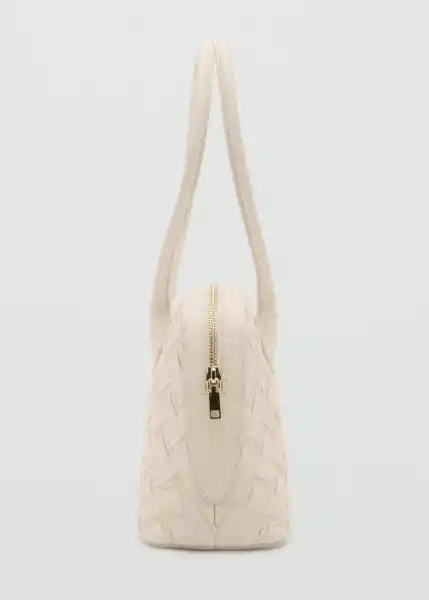 Bolso G Clavel Off White Talla 99 Mujer Mango