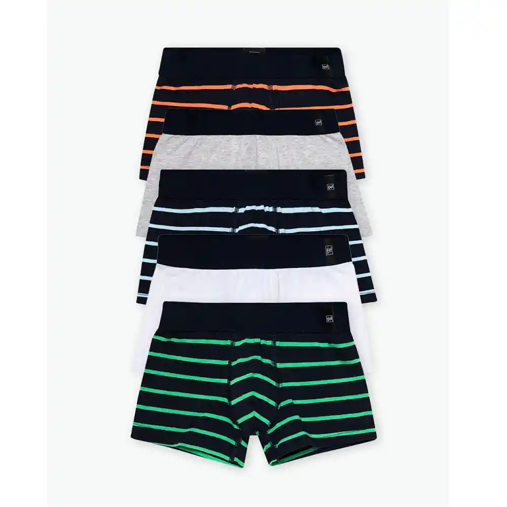 Bóxer Con Elástico Expuesto Para Niños Ulocgef Talla 10