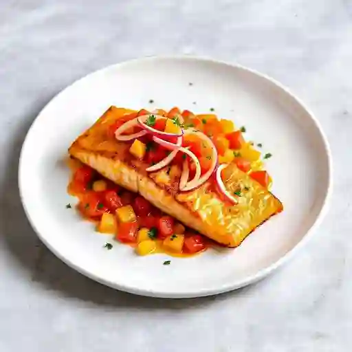 Salmón a la Chorrillana