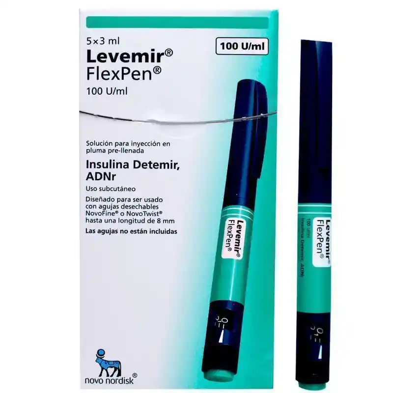 Levemir Flex Pen Solución Inyectable (100 Ui/ mL)