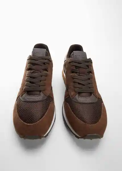 Tenis Deportivos Maratón Marrón Talla 44 Hombre Mango