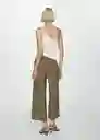 Pantalón Lidof Khaki Talla L Mujer Mango