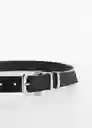 Cinturón Bella Negro Talla M Mujer Mango