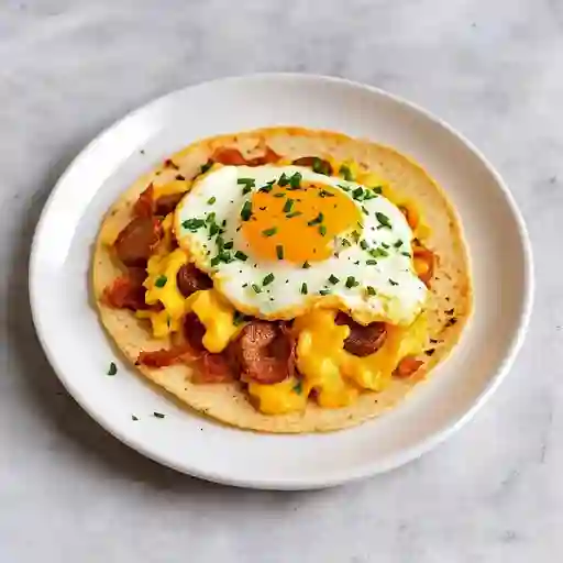 Huevos Rancheros + Arepa