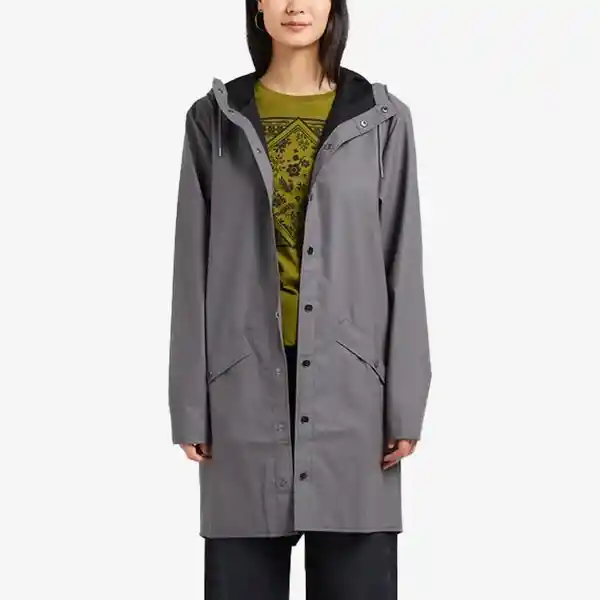 Rains Chaqueta Larga Gris M