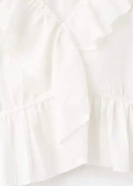 Blusa Cornelia Offwhite Talla 19 Teen Niñas Mango