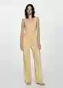 Top Luisma Amarillo Talla S Mujer Mango