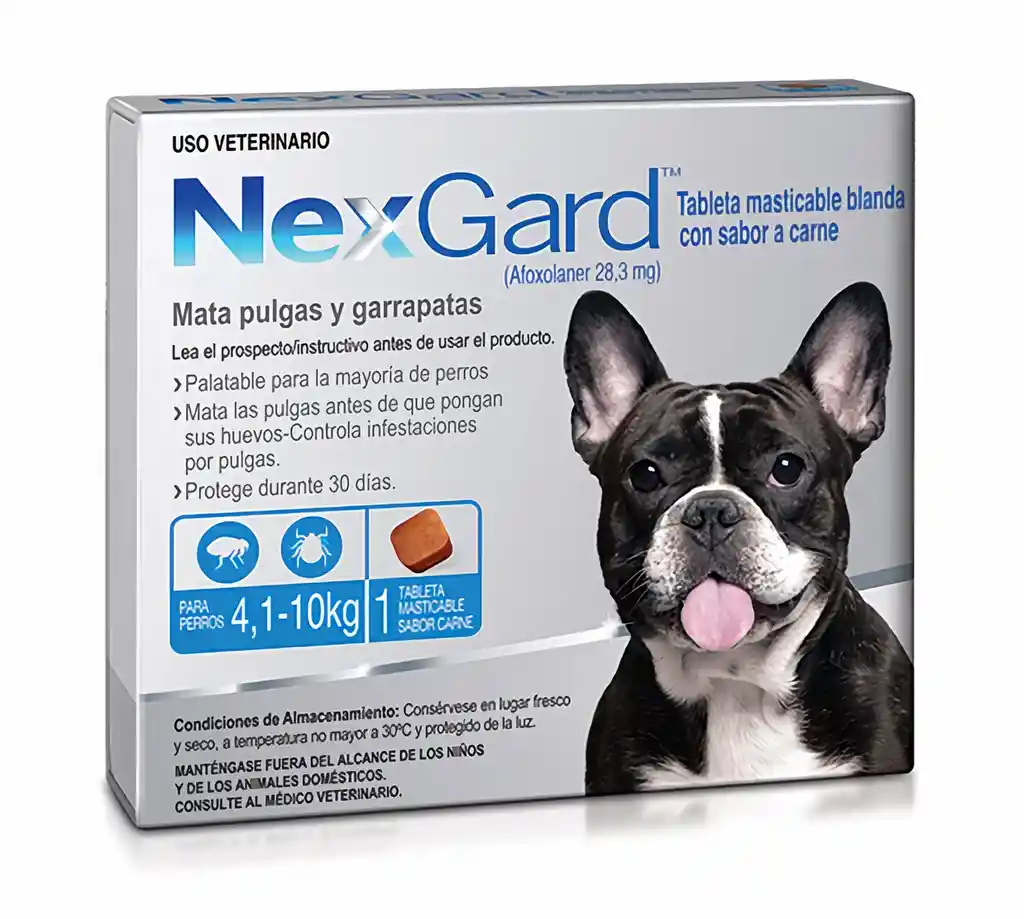 Nexgard Antiparasitario Para Perro de 4.1 a 10 Kg 1 Tableta