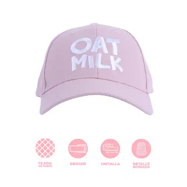 Gorra de Béisbol Oat Milk Rosa Miniso