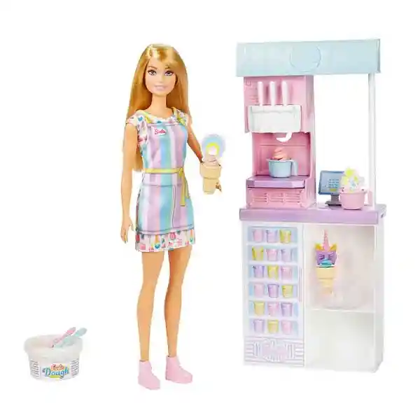 Barbie Muñeca Con Heladería