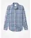 Camisa Hombre Azul Talla MEDIUM 400387240196 American Eagle