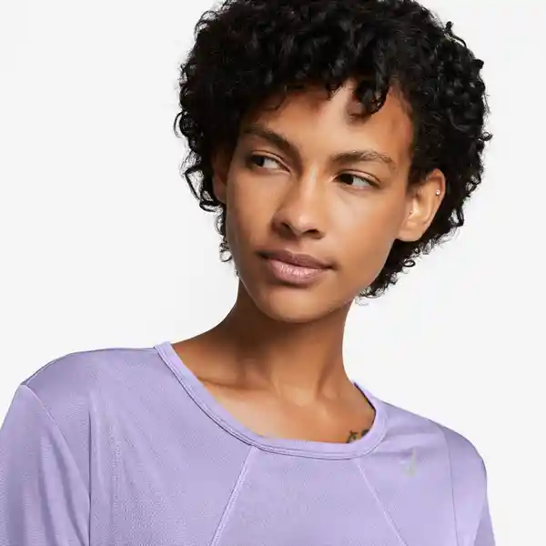 Nike Camiseta W Fast Df Ss Top Para Mujer Morado Talla L