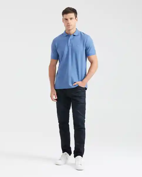 Camiseta Polo Clasic Azul Mezclilla Medio S Chevignon