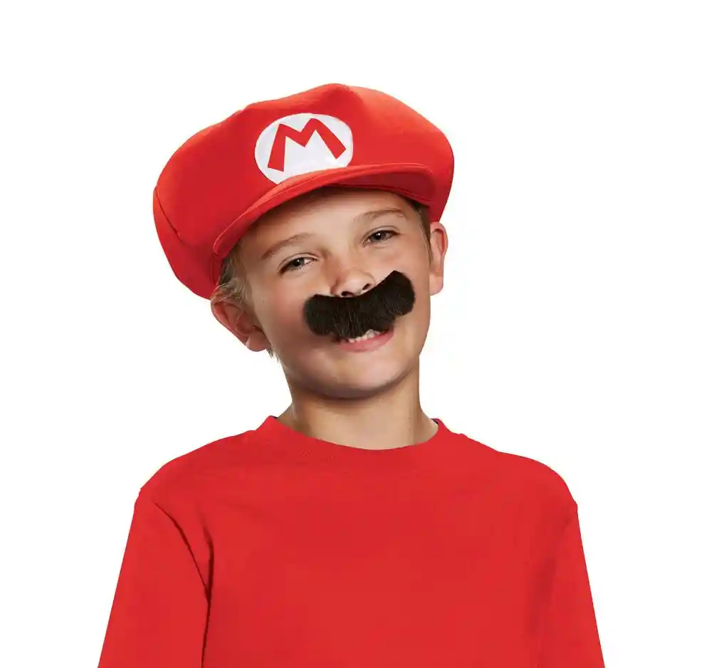 Set Sombrero y Bigote Mario Sega