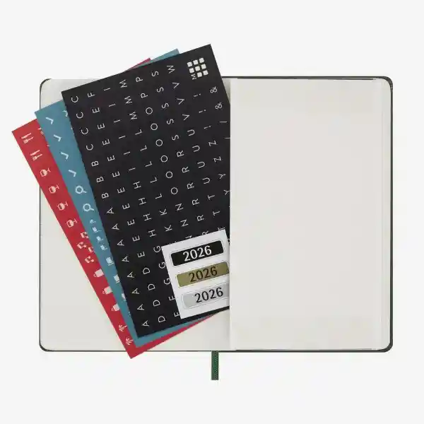 Moleskine Agenda Diaria Verde Pequeña Hc 2026