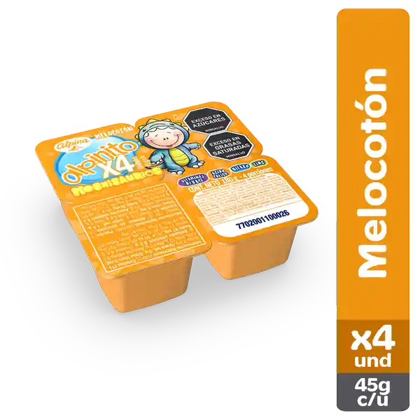 Alpinito Queso Tipo Petit Sabor Melocotón