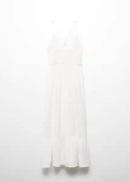 Vestido Art Offwhite Talla 18 Niñas Mango