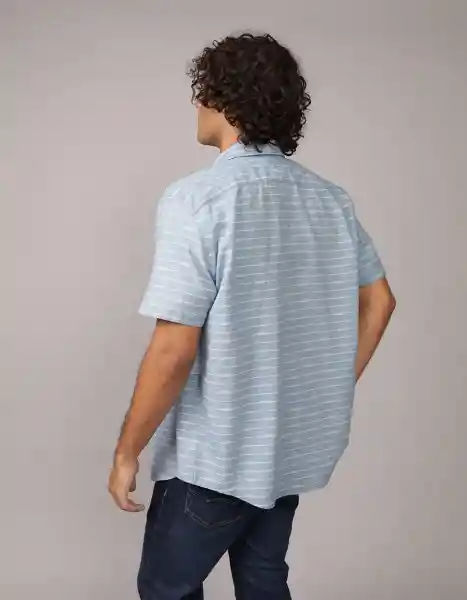 Camisa Hombre Azul Talla Large 2893401 American Eagle
