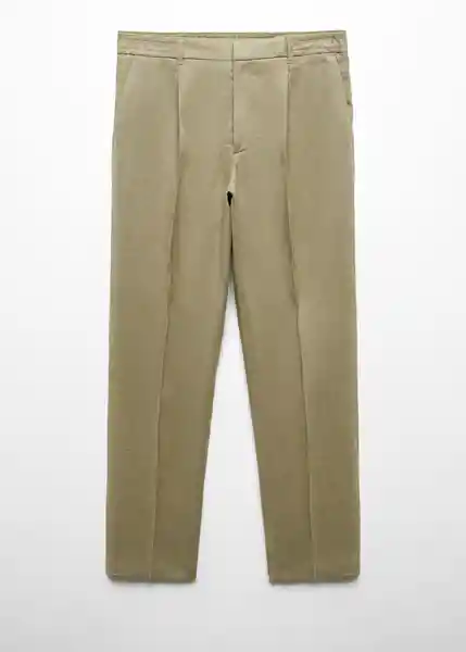 Pantalón Brunsa Khaki Talla 42 Hombre Mango