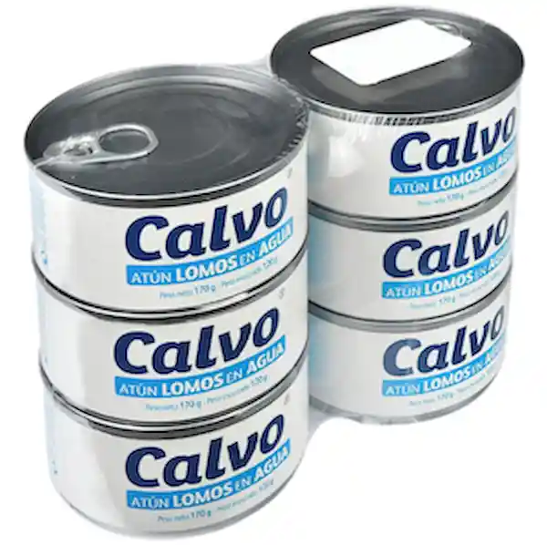 Calvo Lomitos de Atún en Agua