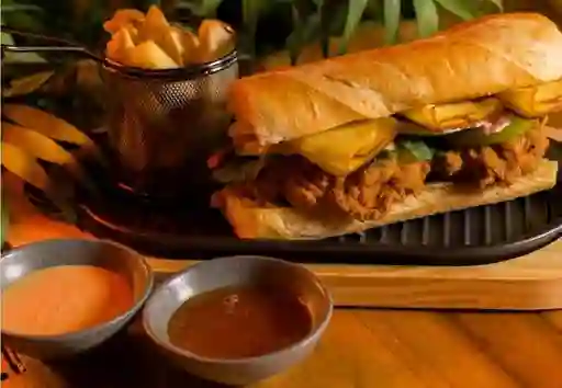 Sándwich el patrón más 1 acompañante