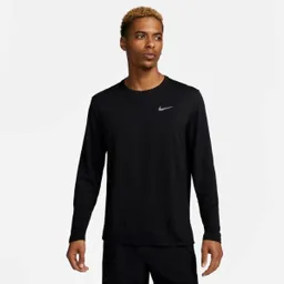 Nike Camiseta Uv Miler Top ls Para Hombre Negro Talla L