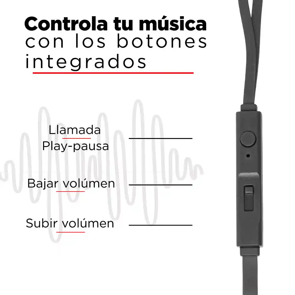 Miniso Audífonos de Cable Metálicos Con Estuche Gris 1.2 m