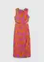 Vestido Olimpio Naranja Talla XL Mujer Mango