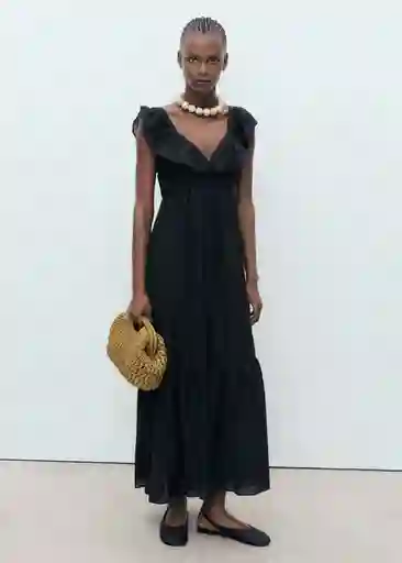 Vestido Ramona Negro Talla M Mujer Mango