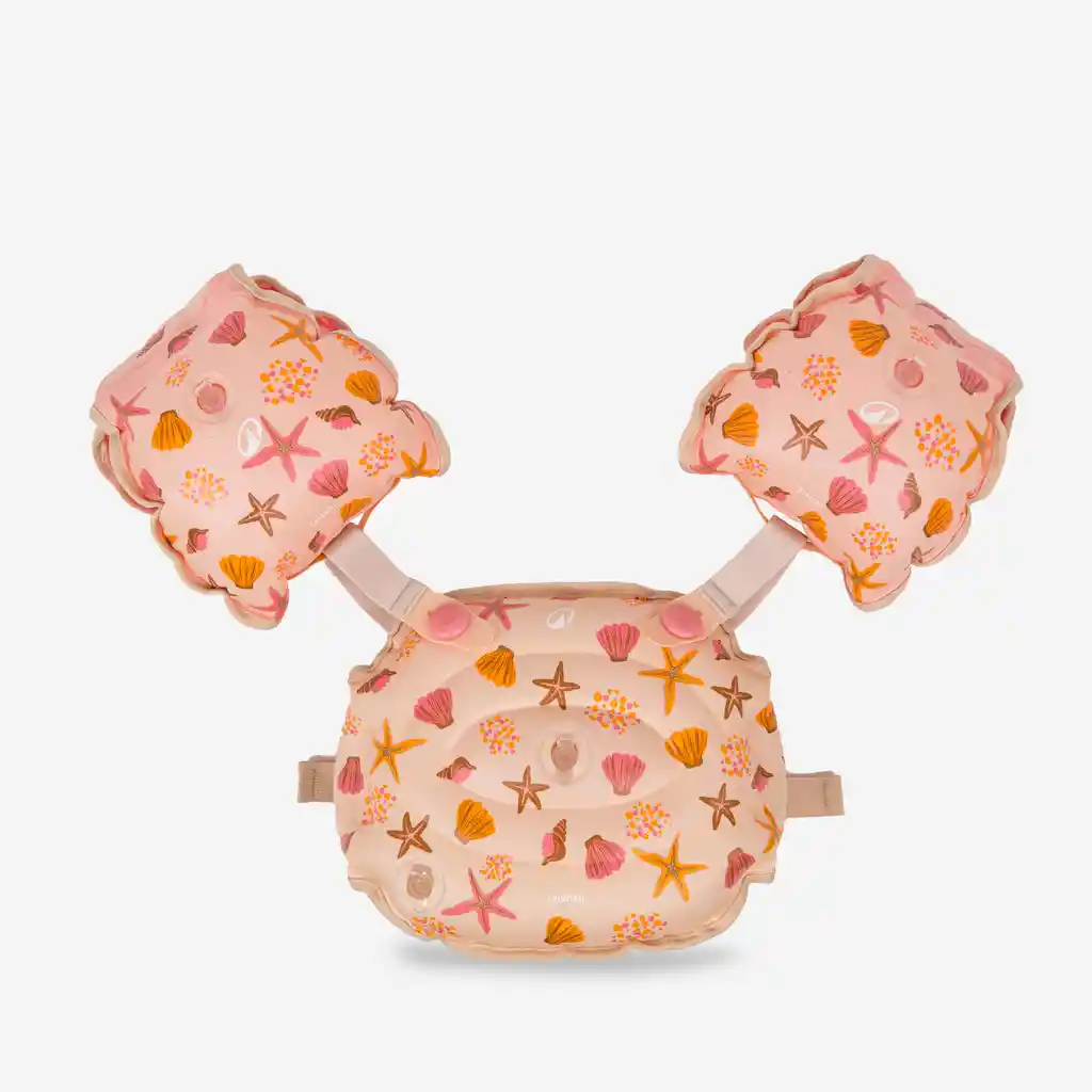 Flotadores Brazos - Cinturón Evolutivos Piscina Tiswim Shell Niños 15- Beige